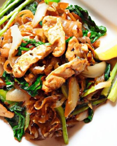 Pad See Ew Unveiled: Stir-Fried Soy Sauce Noodles with Chicken
