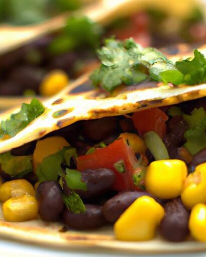Quick & Colorful: 15-Minute Black Bean Corn Quesadillas