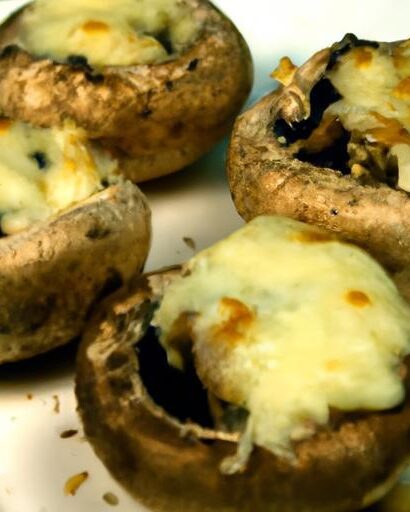 Melted Magic: Quick Microwave Cheese-Stuffed Mushrooms