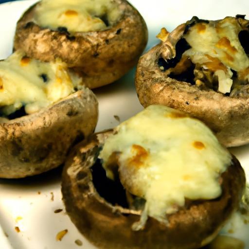 Melted Magic: Quick Microwave Cheese-Stuffed Mushrooms
