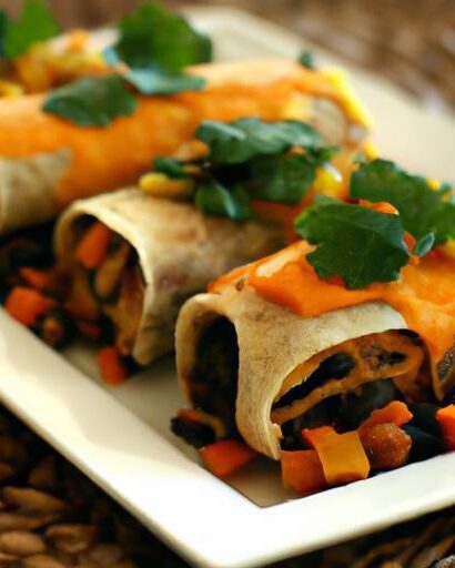 Hearty Butternut Squash & Black Bean Enchiladas Recipe