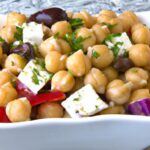 Mediterranean Magic: Greek Chickpea Salad with Feta & Olives