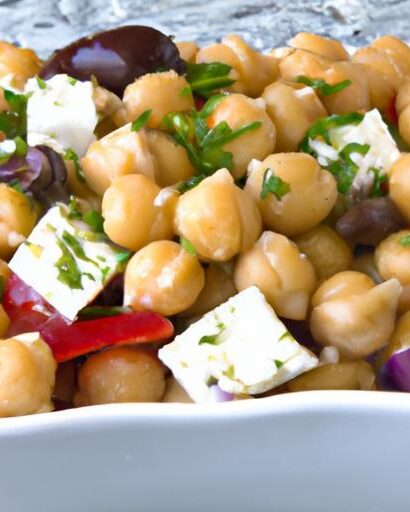 Mediterranean Magic: Greek Chickpea Salad with Feta & Olives