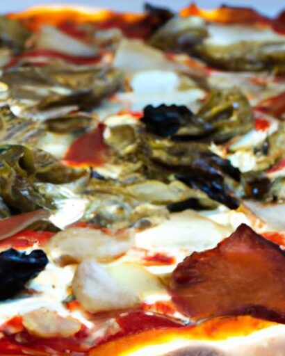Savor the Flavor: Pizza Topped with Artichokes & Olives