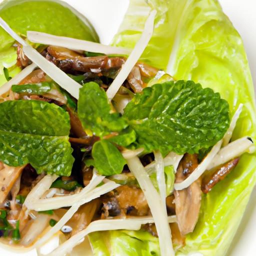 Zesty Thai Mushroom Salad with Fresh Mint and Lime Twist