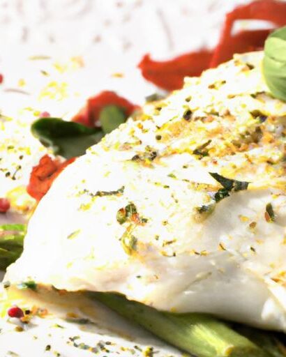 Mediterranean Baked Halibut: Flavorful Parchment Delight