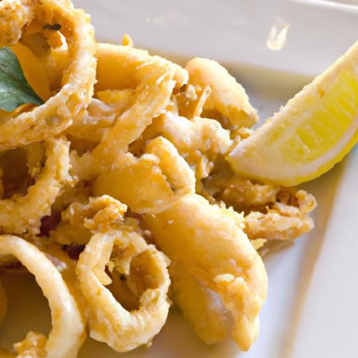 Crispy Calamari Fritti with Zesty Lemon: A savory Delight