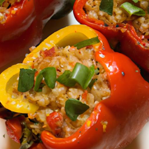 Flavor-Packed⁤ Ground turkey Stuffed Peppers with Quinoa Delight