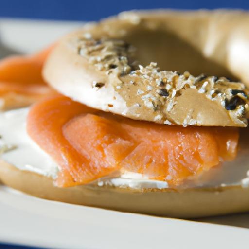 Perfectly Paired: Smoked Salmon Bagels with Cream Cheese Delight