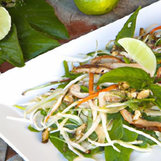 Zesty Thai Mushroom Salad with Fresh Mint and Lime Twist