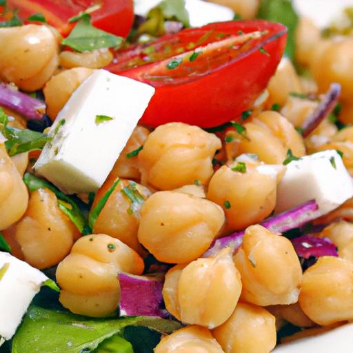 Mediterranean Magic: Greek Chickpea Salad with Feta & Olives