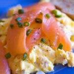 Fluffy Scrambled Eggs with Smoked Salmon & Fresh Chives Delight