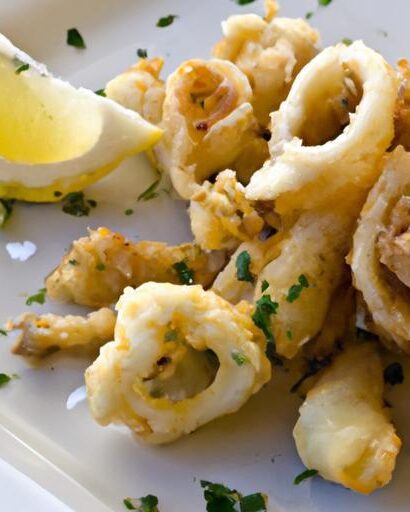 Crispy Calamari Fritti with Zesty Lemon: A Savory Delight