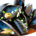Savor Steamed Mussels in a Fragrant Garlic Herb Broth