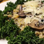Creamy Mushroom & Kale Risotto with Parmesan Delight