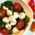 Burst of Flavor: Marinated Mozzarella & Cherry Tomatoes