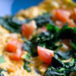 Bright Start: Scrambled Eggs with Spinach and Tomato Delight