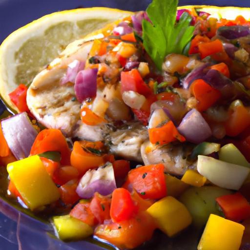 Savor Grilled Swordfish with Zesty Mediterranean Salsa