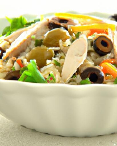 Bright & Fresh: Greek Orzo Salad Bowl with Rotisserie Chicken