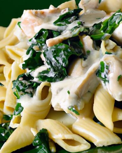 Savor the Delight: Creamy Chicken and Spinach Pasta Recipe