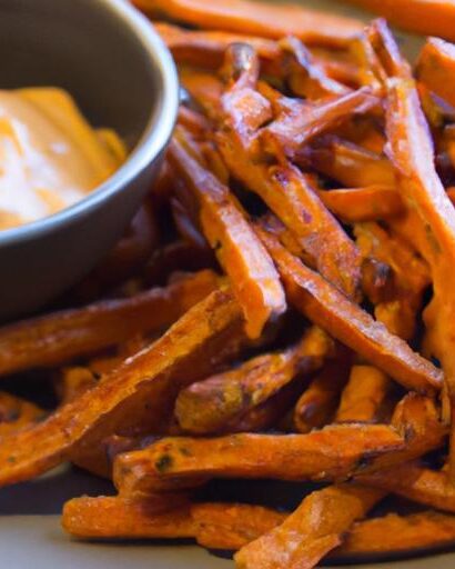 Crispy Baked Sweet Potato Fries with Smoky Chipotle Aioli
