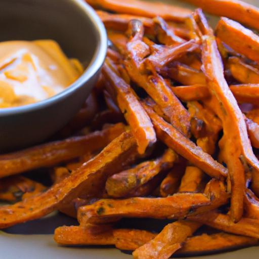 Crispy Baked Sweet Potato Fries with Smoky Chipotle Aioli