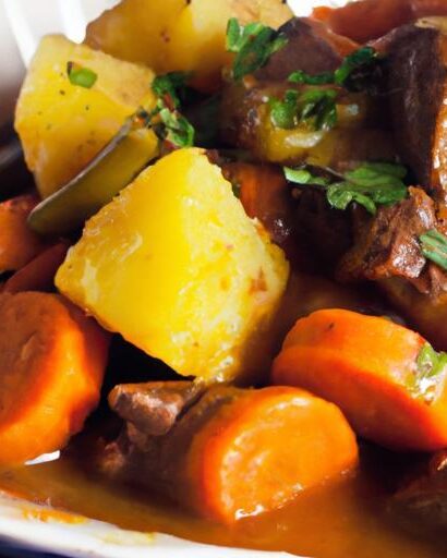 Hearty Slow-Cooker Beef Stew with Sweet Potatoes & Low Sodium