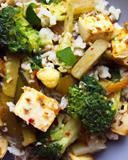 Wholesome Cauliflower Rice Stir-Fry with Tofu Delight