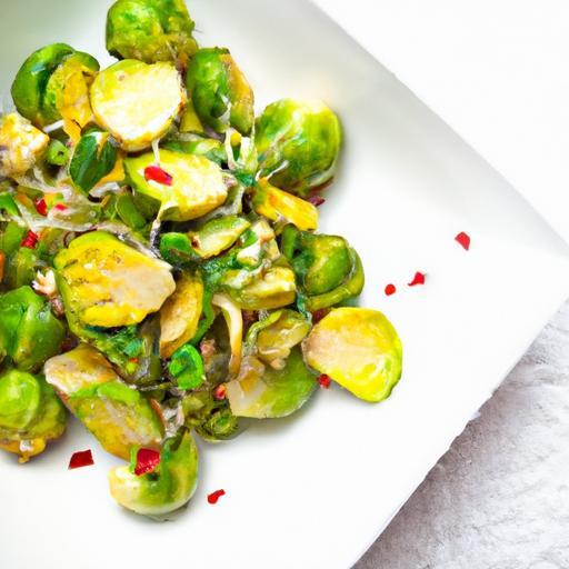 Brighten Your Plate: Warm Brussels Sprout Salad with Zesty Mustard Vinaigrette