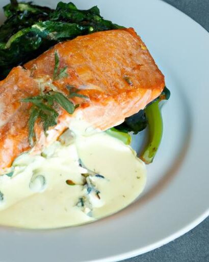 Elevate Dinner: Pan-Seared Salmon with Lush Dill Cream Sauce