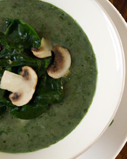 Velvety Creamy Spinach and Mushroom Soup Recipe Guide