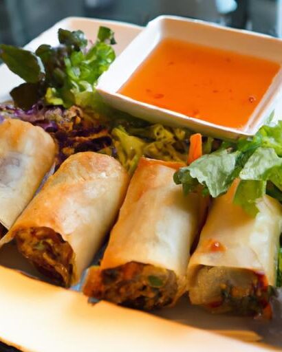 Crispy Thai Spring Rolls: Perfectly Paired with Sweet Chili Dip