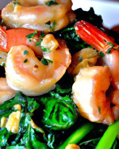 Garlic Shrimp & Sautéed Spinach: A Flavorful Duo Delight