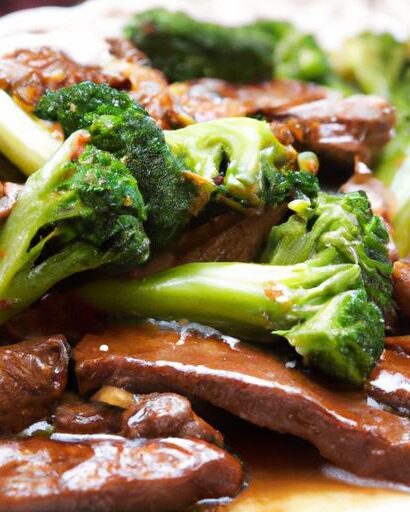 Sizzling Stir-Fried Beef with Broccoli in Rich Oyster Sauce