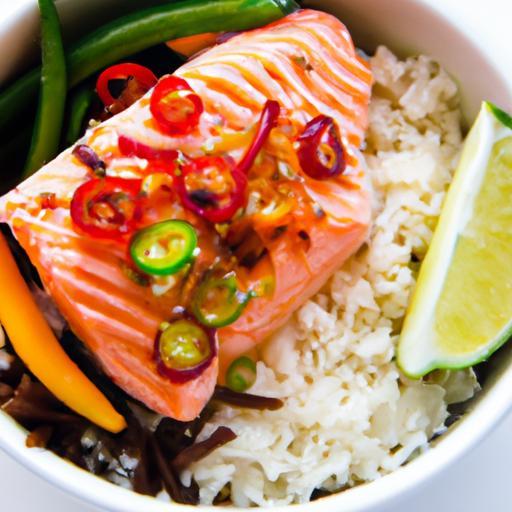 Zesty Chili Lime Salmon Bowls: A Flavorful Rice Delight