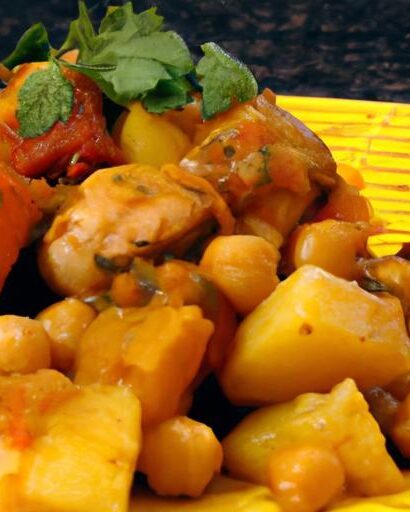Moroccan Chicken Stew: Sweet Apricots & Hearty Chickpeas