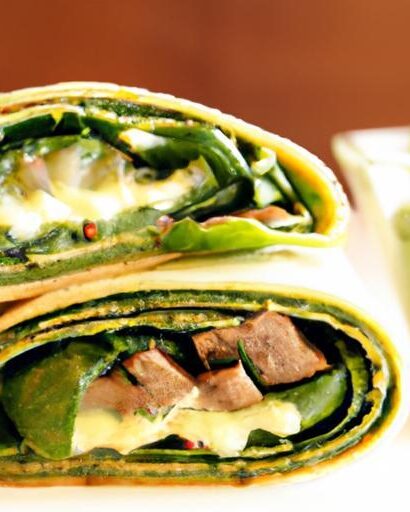 Savor the Perfect Roast Beef and Spinach Wrap Delight