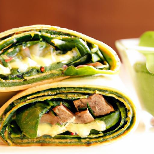 Savor the Perfect Roast Beef and Spinach Wrap Delight