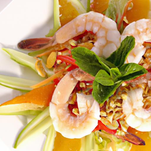 Zesty Thai Pomelo Salad⁢ with ⁣Shrimp: A Burst of Flavors