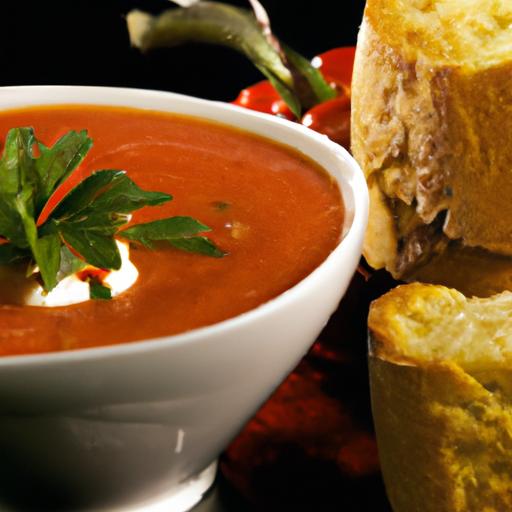 A Flavorful Blend: Tomato and Roasted Red Pepper Soup