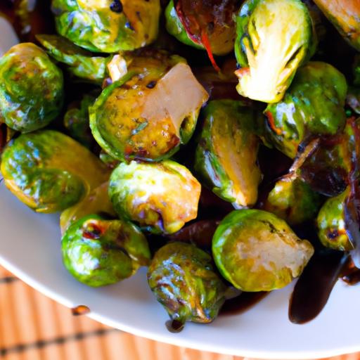 Tangy Twist: Roasted Brussels Sprouts with Balsamic Glaze