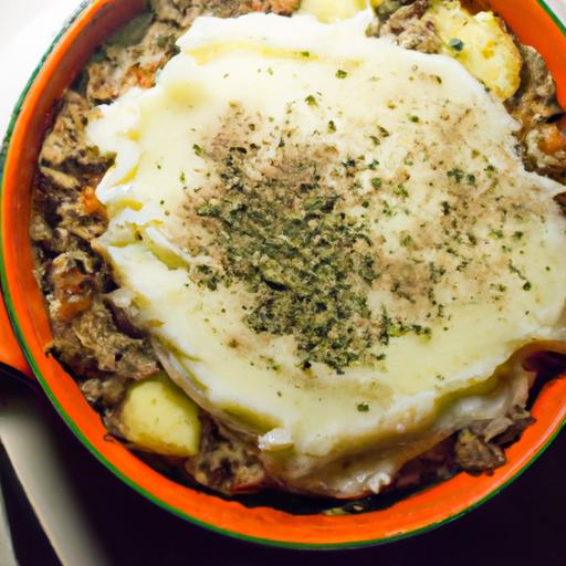 Hearty Vegan Lentil shepherd's Pie with Creamy Cauliflower Mash