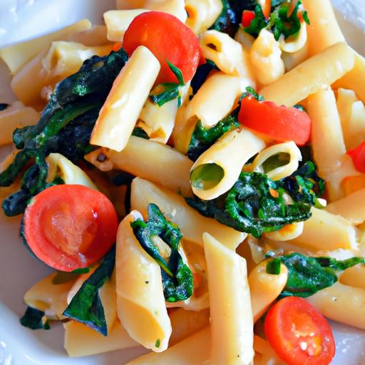 Effortless One-Pot Vegan Creamy Tomato Spinach Pasta Recipe