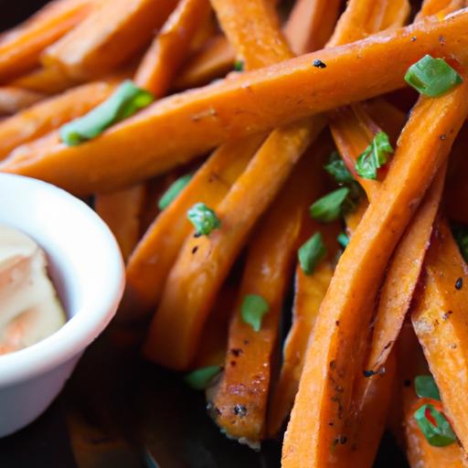 Golden Baked Sweet Potato Fries with Smoky Chipotle Aioli