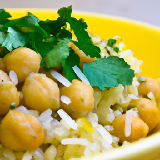 Bright & Zesty One-Pot Lemon Herb Rice with Chickpeas Delight