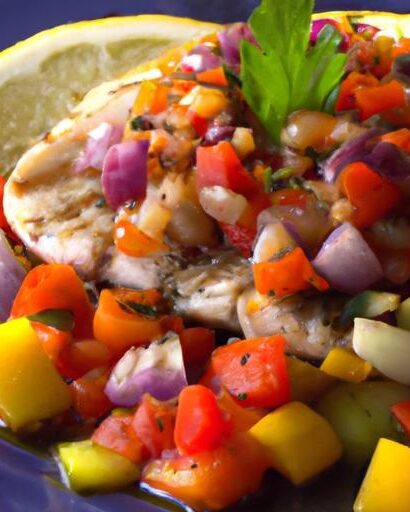 Savor Grilled Swordfish with Zesty Mediterranean Salsa