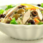 Bright & Fresh: Greek Orzo Salad Bowl with Rotisserie Chicken