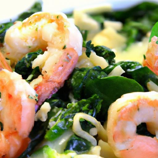 Savor the Flavor: Garlic Shrimp Meets Sautéed Spinach Delight