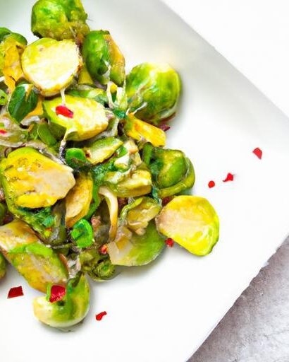 Brighten Your Plate: Warm Brussels Sprout Salad with Zesty Mustard Vinaigrette