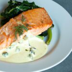 Elevate Dinner: Pan-Seared Salmon with Lush Dill Cream Sauce